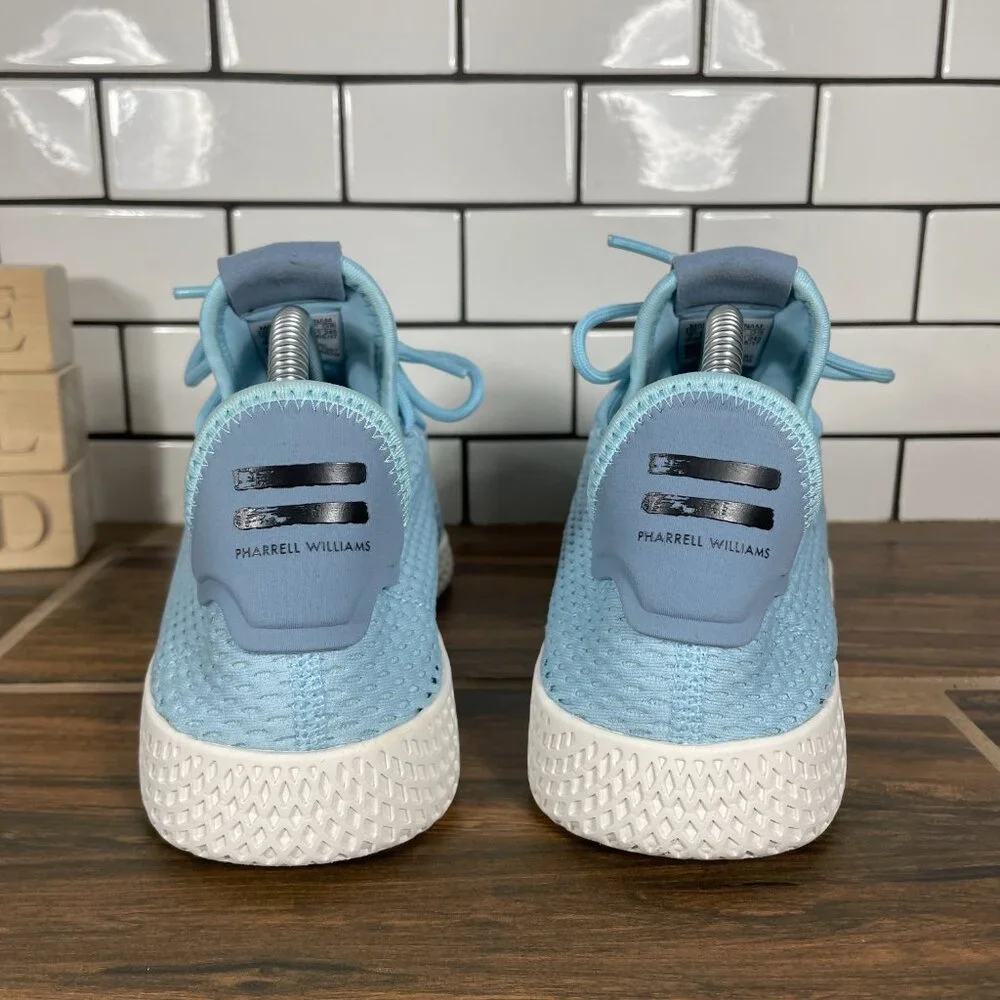 adidas Pharrell Williams Tennis HU Youth Girls Sz 7 Shoes Blue Athletic Sneakers